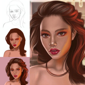 Digital иллюстрация в стиле реализм  