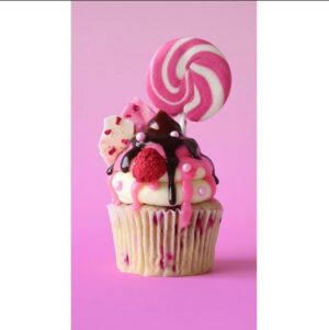 Кекс с конфеткой  